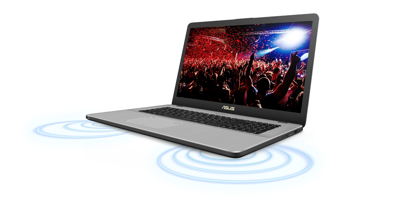 новый ноутбук ASUS VivoBook Pro 17 N705UD оснащается качественными и крутыми динамиками для хорошего звучания