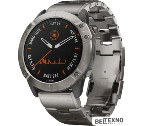             Умные часы Garmin Fenix 6X Pro Solar (титановый)        
