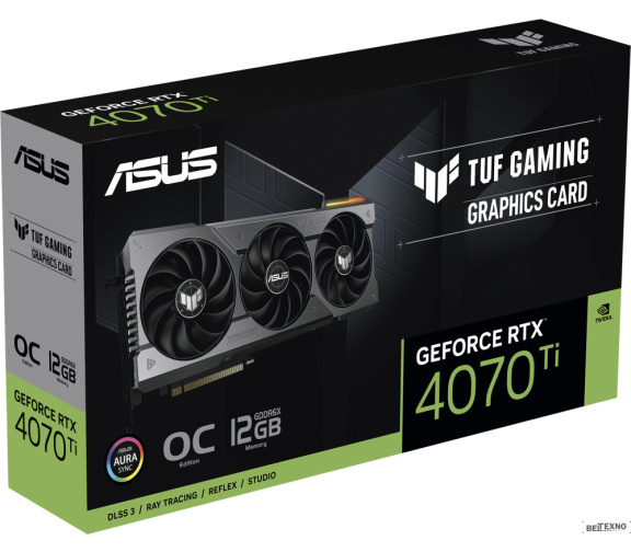             Видеокарта ASUS TUF Gaming GeForce RTX 4070 Ti 12GB GDDR6X OC Edition TUF-RTX4070TI-O12G-GAMING        