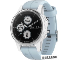             Умные часы Garmin Fenix 5S Plus (белый/голубой)        