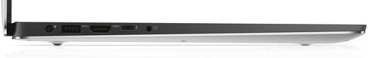 Dell XPS 15 9550 вид слева порты