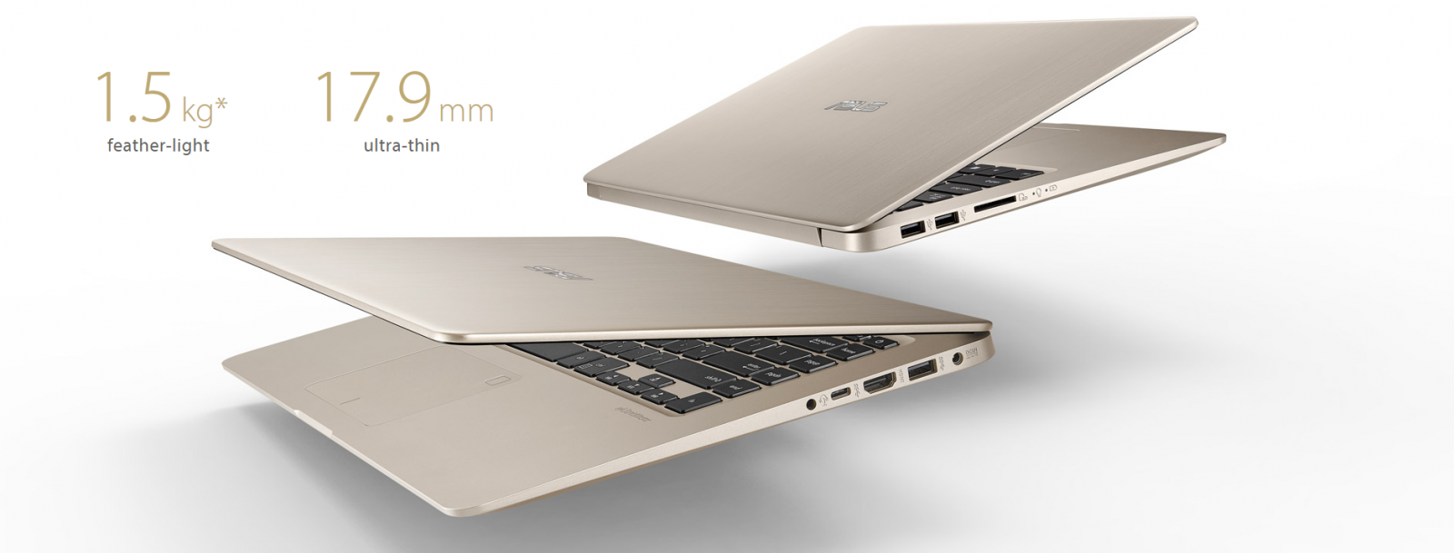 компактные габариты ноутбука ASUS VivoBook S15 S510UQ 