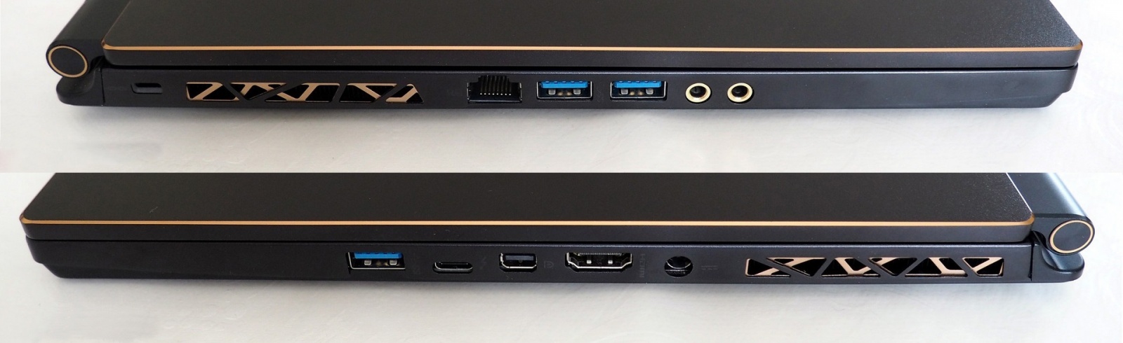 доступные порты и разъёмы у ноутбука MSI GS65 STEALTH THIN 