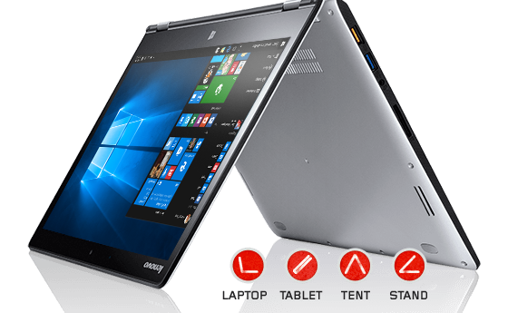 Ноутбук Lenovo Yoga 700-14 вид сбоку