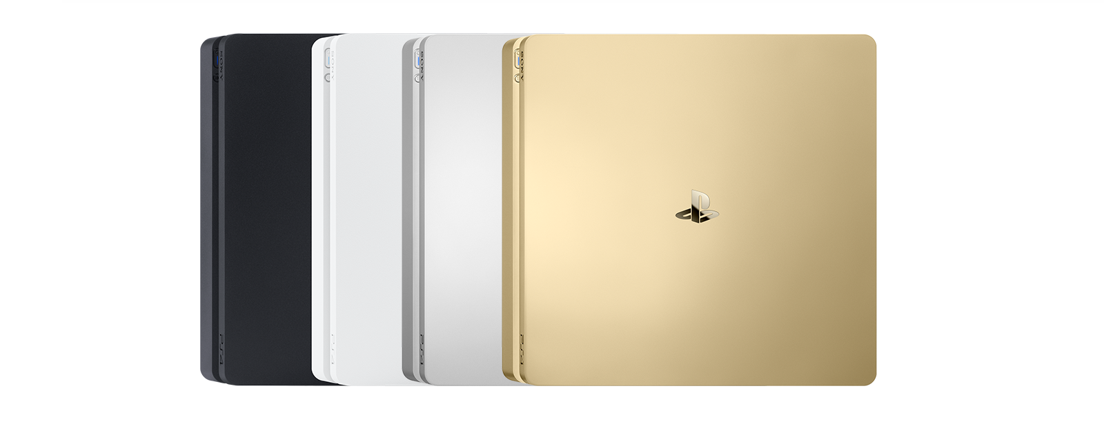 приставка Sony PlayStation 4 Slim исполняется в разных цветах 