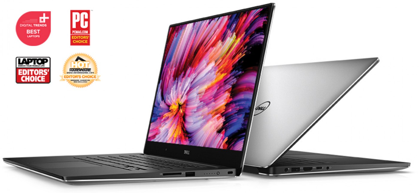 ноутбук Dell XPS 9560 вид сбоку