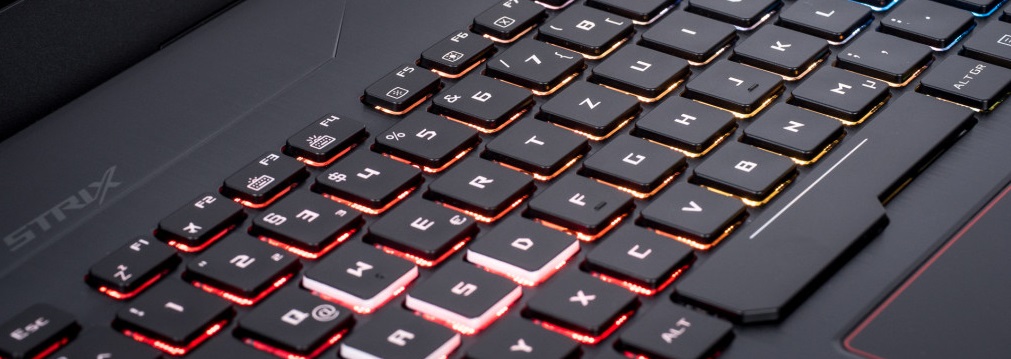 RBG клавиатура с подсветкой у Asus GL553VE