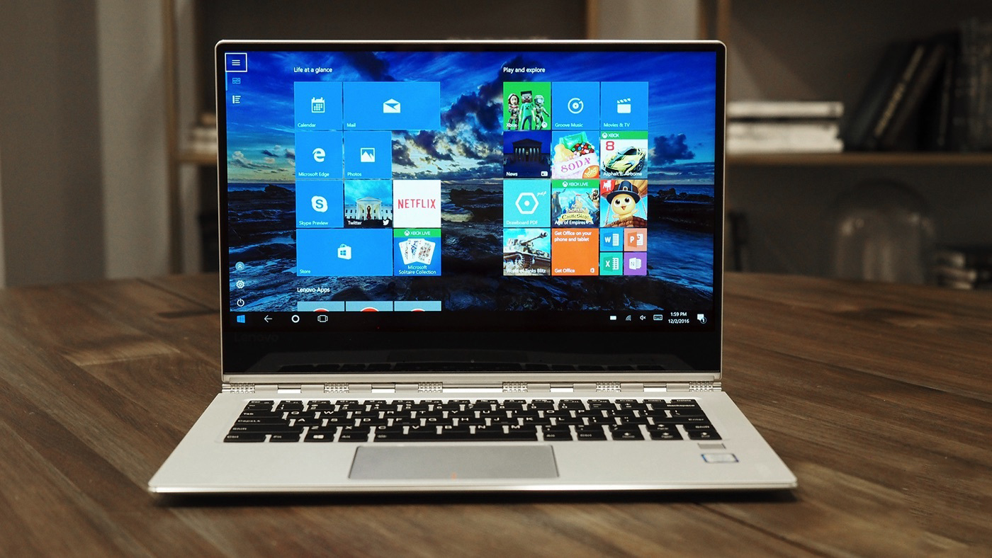 ноутбук Lenovo Yoga 910-13IKB экран