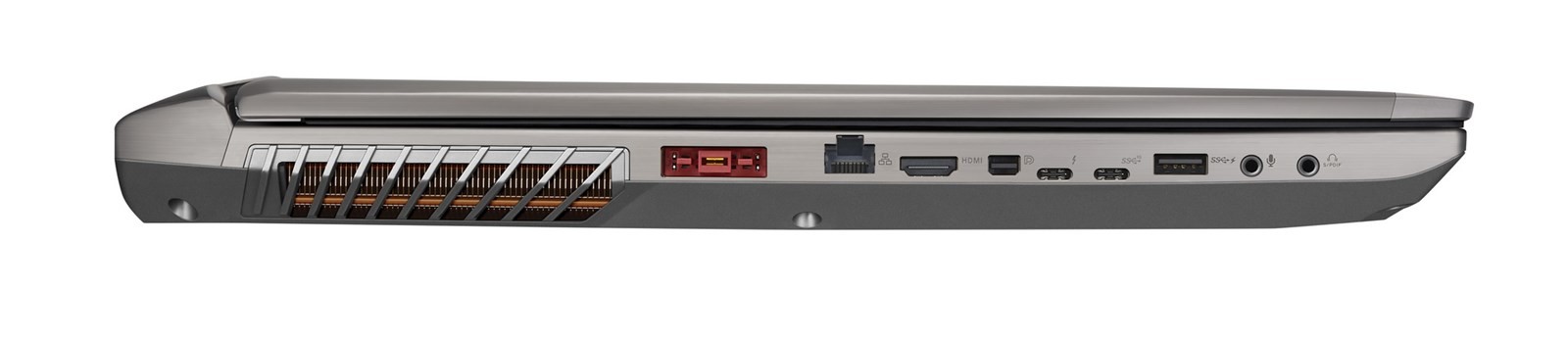 ноутбук Asus ROG GX800VH порты слева