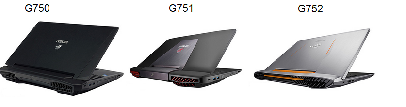 ноутбука Asus G752