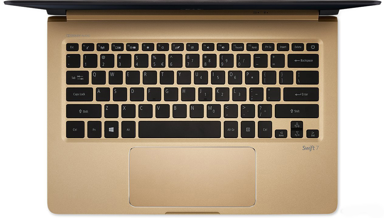 ноутбук Acer Swift 7 клавиатура