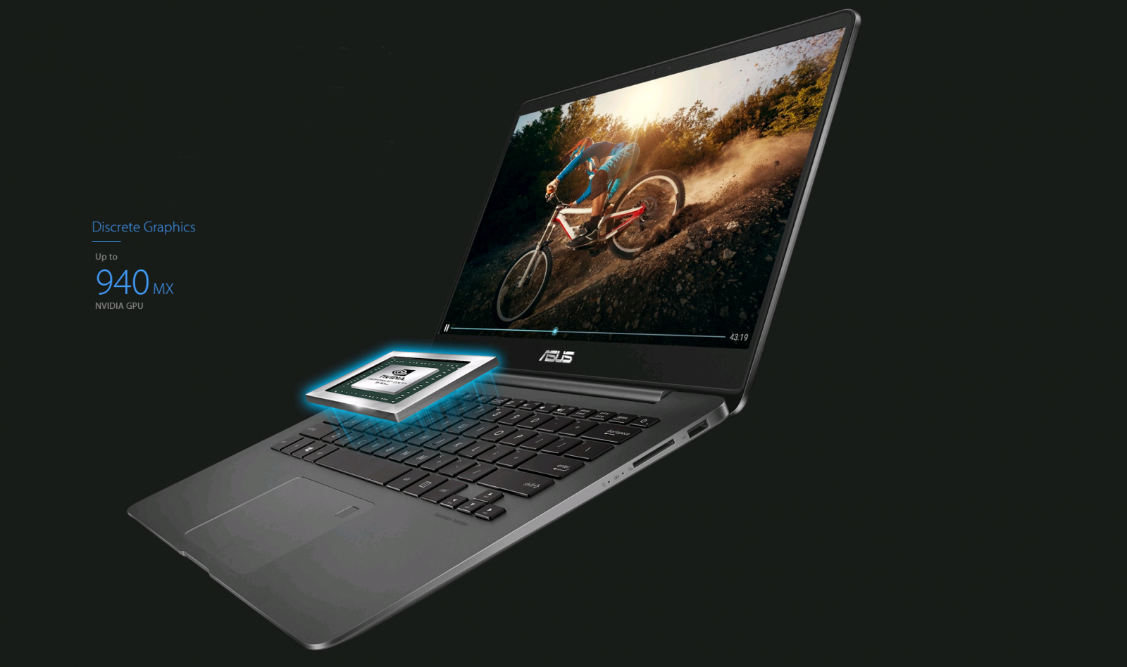 ноутбук ASUS UX430UQ дискретная карта