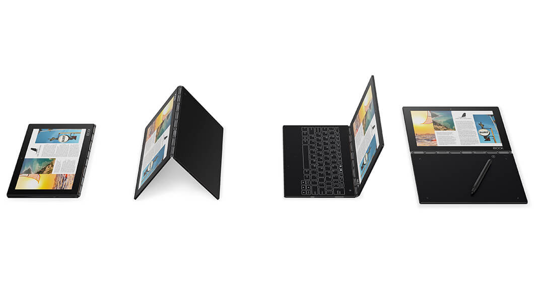 различные способы использования yoga book