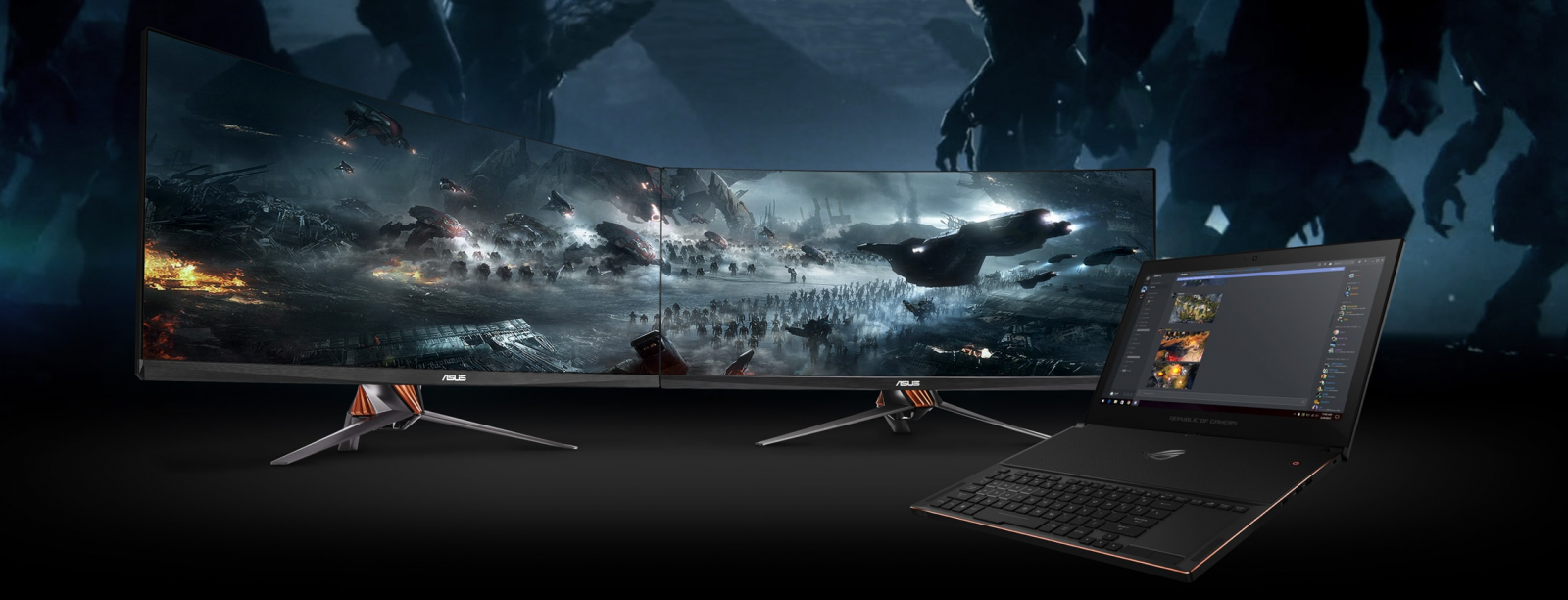 ASUS GX501 подключается к мониторам в высоком разрешении
