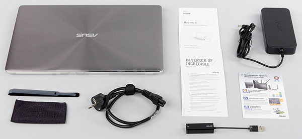 Комплектация ноутбука ASUS ZenBook Pro UX501JW