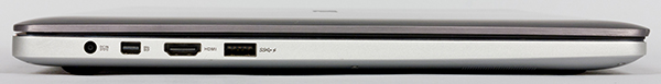 Правая панель и порты ASUS ZenBook Pro UX501JW