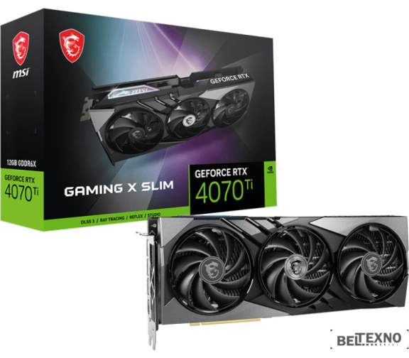             Видеокарта MSI GeForce RTX 4070 Ti Gaming X Slim 12G        