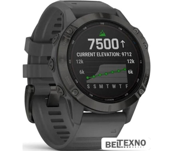             Умные часы Garmin Fenix 6 Pro Solar 47 мм (черный, силикон)        