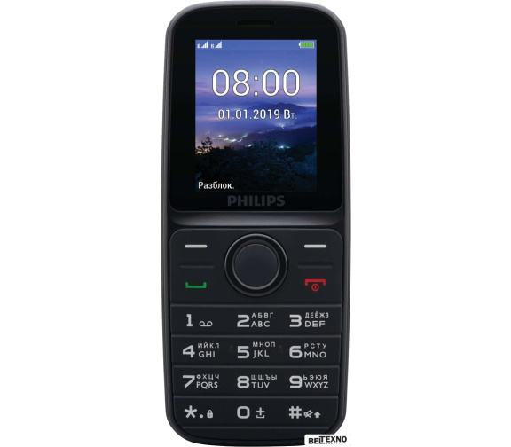             Мобильный телефон Philips Xenium E109 (черный)        