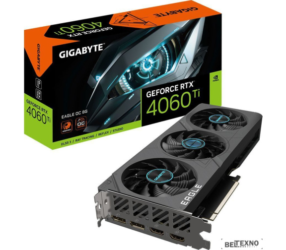             Видеокарта Gigabyte GeForce RTX 4060 Ti Eagle OC 8G GV-N406TEAGLE OC-8GD        