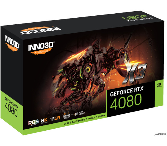             Видеокарта Inno3D GeForce RTX 4080 16GB X3 N40803-166X-187049N        