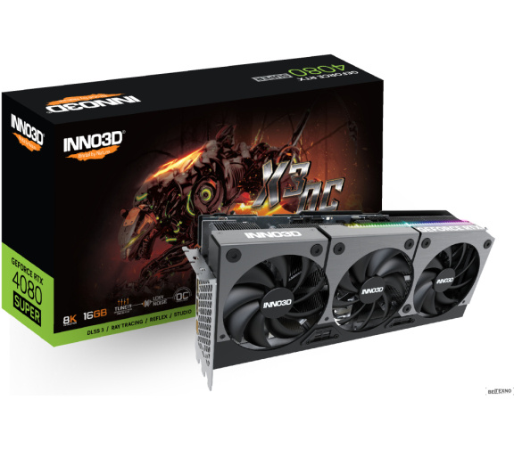             Видеокарта Inno3D GeForce RTX 4080 Super X3 OC N408S3-166XX-187049N        