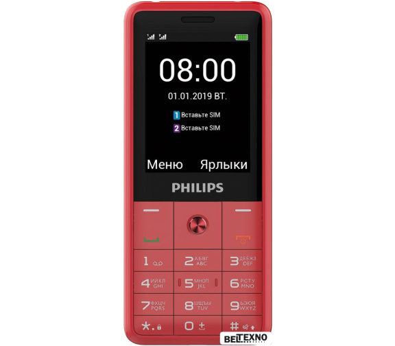             Мобильный телефон Philips Xenium E169 (красный)        