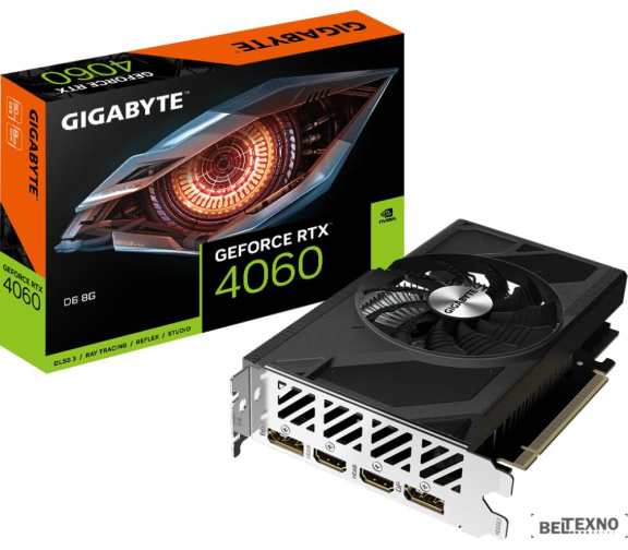       Видеокарта Gigabyte GeForce RTX 4060 D6 8G GV-N4060D6-8GD    