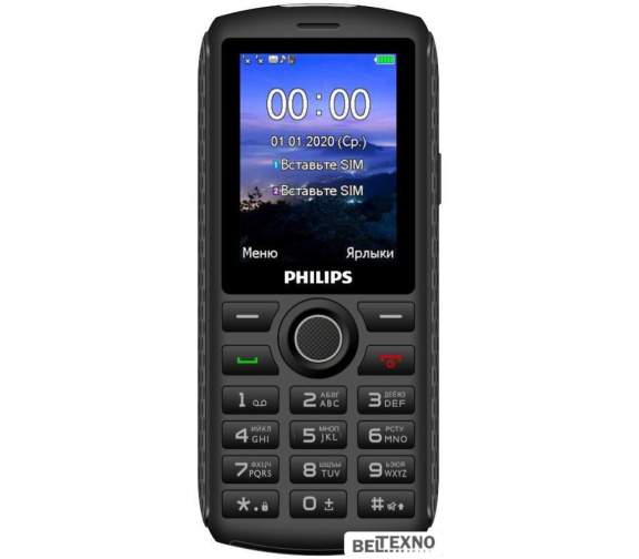             Мобильный телефон Philips Xenium E218 (темно-серый)        