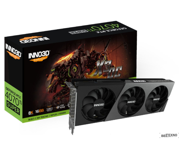             Видеокарта Inno3D GeForce RTX 4070 Ti Super X3 OC N407TS3-166XX-186158N        