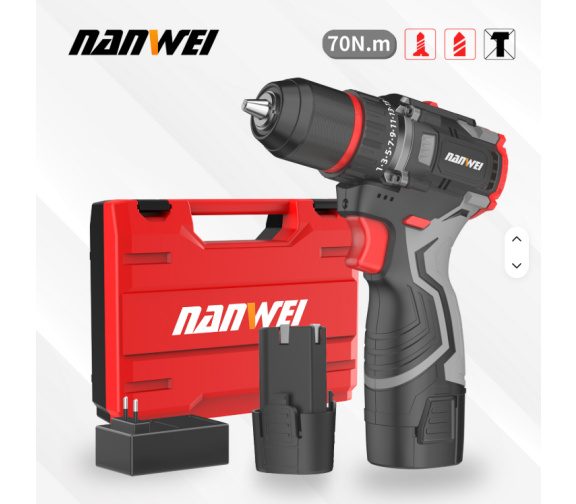 NANWEI D5166 Бесщеточный двухскоростной электродрель