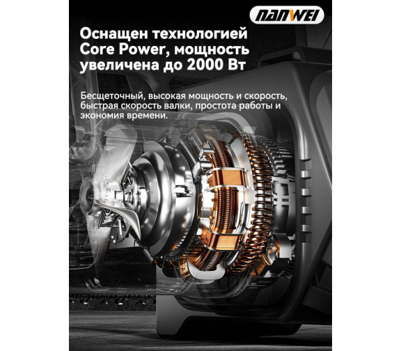 Эргономичный сбалансированный корпус аккумуляторной цепной пилы NANWEI ES5122X