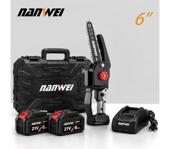 Комплектация аккумуляторной пилы NANWEI ES5061X Model X 528TV с кейсом