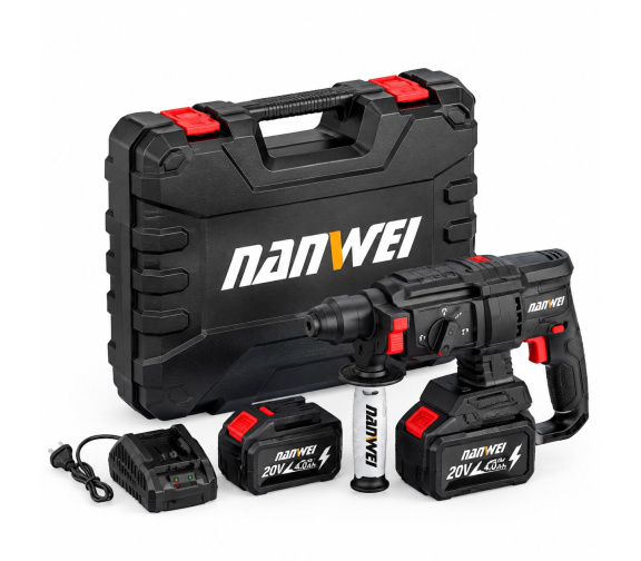 Аккумуляторный бесщеточный легкий перфоратор NANWEI H5261 модель D тип 26