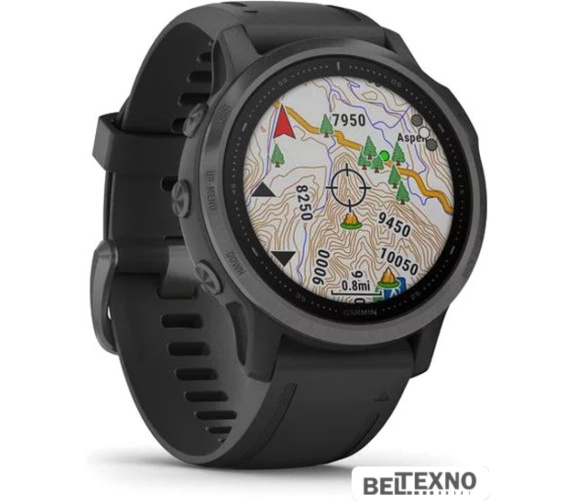             Умные часы Garmin Fenix 6s Sapphire (серый DLC/черный)        