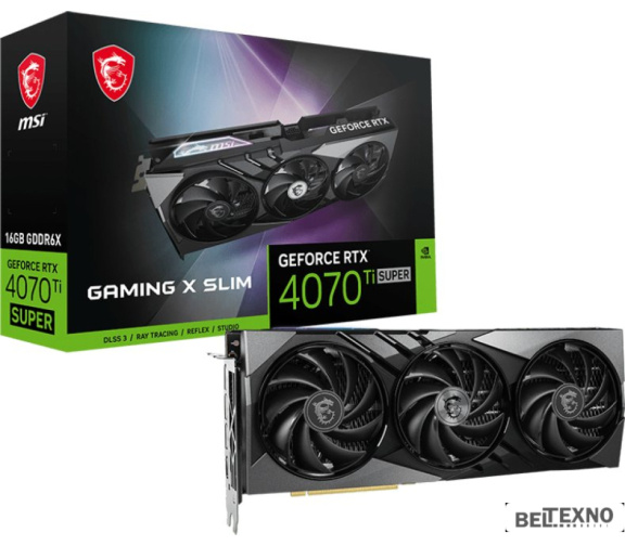             Видеокарта MSI GeForce RTX 4070 Ti Super 16G Gaming X Slim        