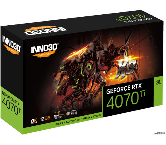             Видеокарта Inno3D GeForce RTX 4070 Ti X3 N407T3-126X-186148N        