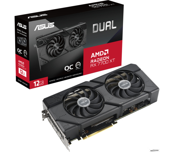             Видеокарта ASUS Dual Radeon RX 7700 XT OC Edition 12GB GDDR6 DUAL-RX7700XT-O12G        