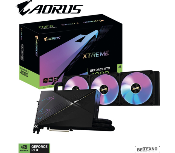             Видеокарта Gigabyte Aorus GeForce RTX 4080 16GB Xtreme Waterforce GV-N4080AORUSX W-16GD        