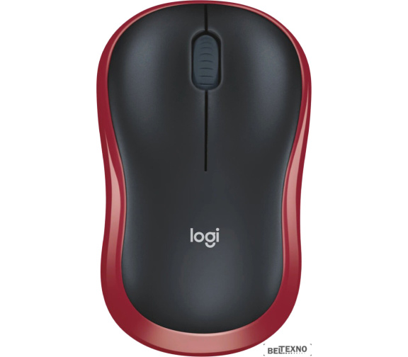             Мышь Logitech M186 (черный/красный)        