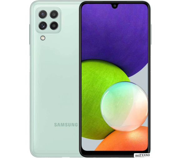             Смартфон Samsung Galaxy A22 SM-A225F/DSN 4GB/64GB (мята)        