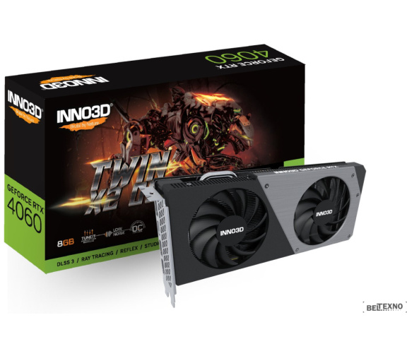             Видеокарта Inno3D GeForce RTX 4060 Twin X2 OC N40602-08D6X-173051N        