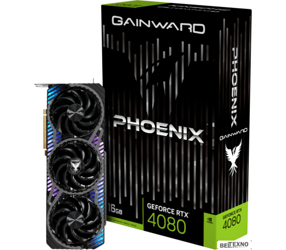             Видеокарта Gainward GeForce RTX 4080 Phoenix 16GB NED4080019T2-1032X        