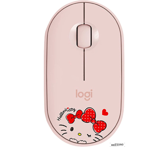             Мышь Logitech M350 Pebble Hello Kitty (розовый)        