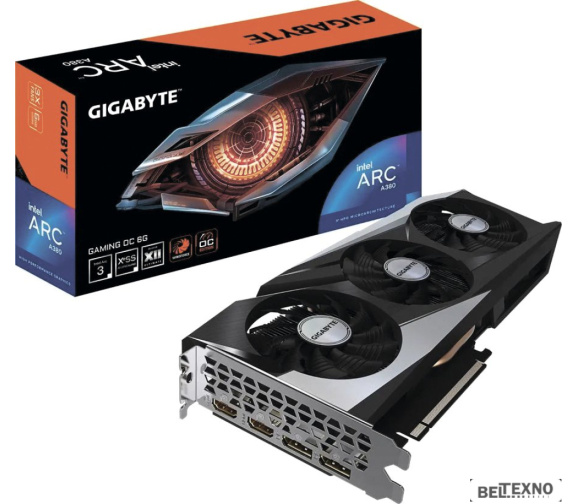       Видеокарта Gigabyte Intel Arc A380 Gaming OC GV-IA380GAMING OC-6GD    