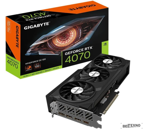             Видеокарта Gigabyte GeForce RTX­­ 4070 WindForce OC 12G GV-N4070WF3OC-12GD        