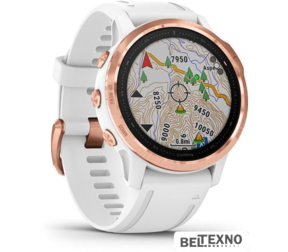             Умные часы Garmin Fenix 6s Pro (розовое золото/белый)        