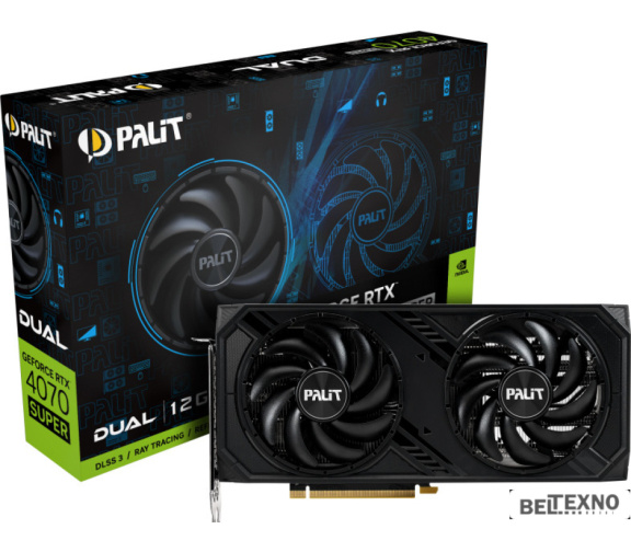             Видеокарта Palit GeForce RTX 4070 Super Dual 12GB NED407S019K9-1043D        