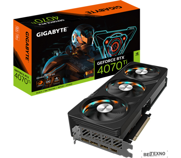             Видеокарта Gigabyte GeForce RTX 4070 Ti Gaming OC V2 12G GV-N407TGAMING OCV2-12GD        