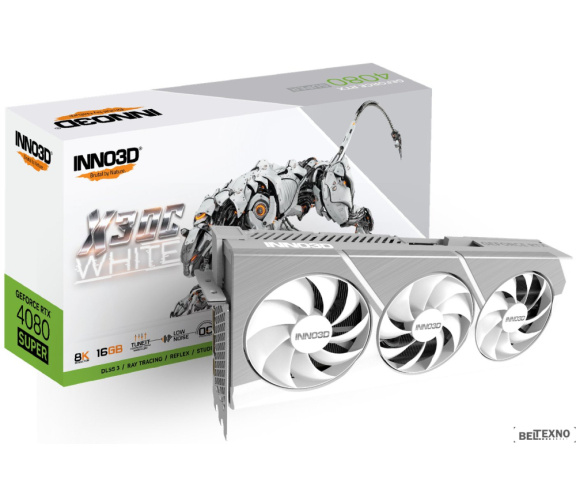             Видеокарта Inno3D GeForce RTX 4080 Super X3 OC White N408S3-166XX-18703259        